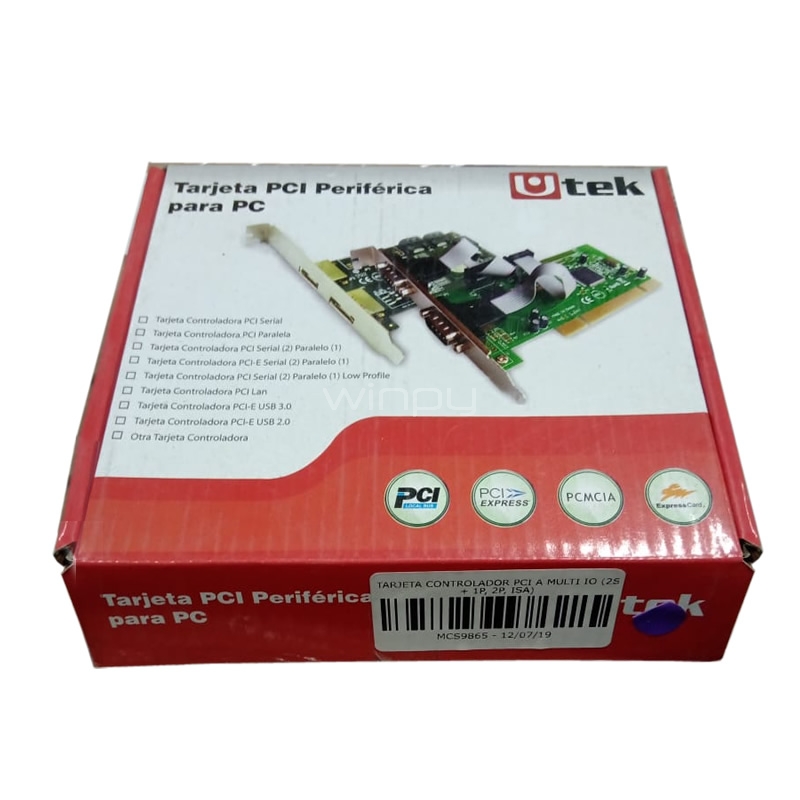 Tarjeta Controlador PCI a Multi IO (2S + 1P, 2P, ISA)