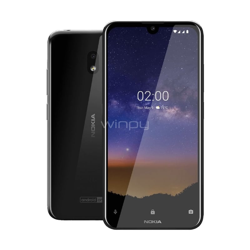 Celular Nokia 2.2 (QuadCore, 3GB RAM, 32GB Internos, Pantalla 5.71“, Negro)