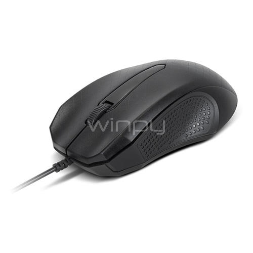 Mouse óptico con cable Xtech (USB, 1000dpi, Negro)