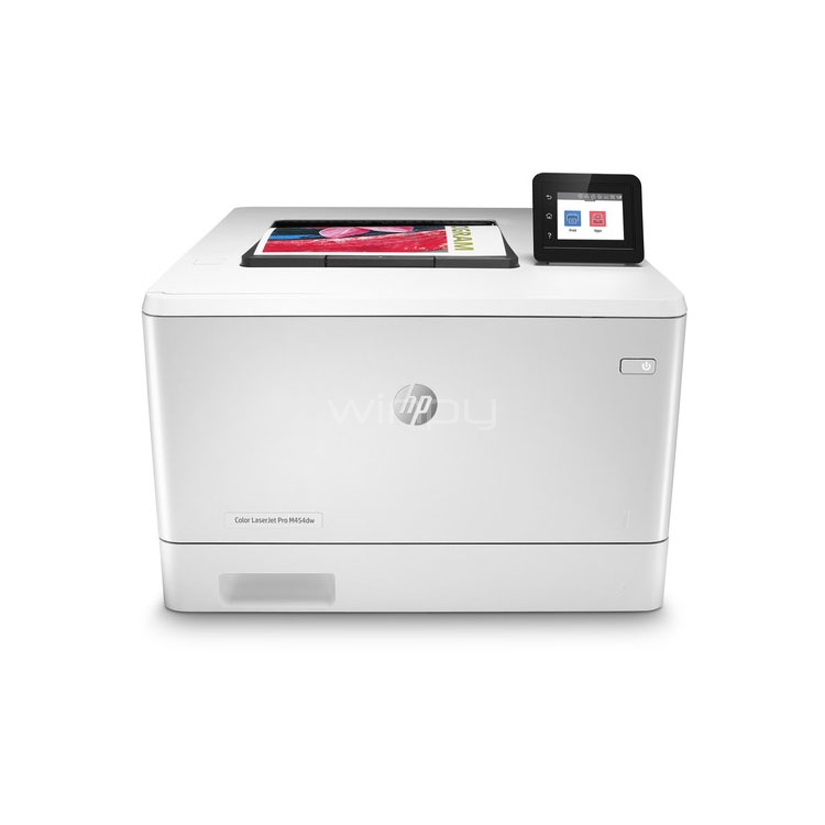 impresora hp laserjet pro m454dw (laser color, 28 ppm, duplex, wi-fi/red, pantalla táctil)