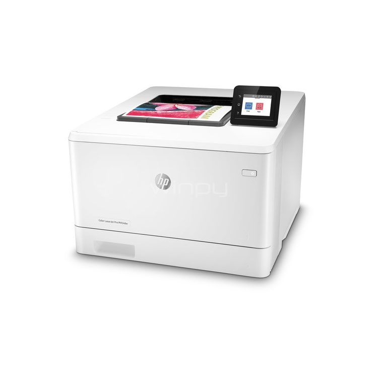 Impresora HP LaserJet Pro M454dw (Laser Color, 28 ppm, Duplex, Wi-Fi/Red,  Pantalla táctil) - Winpy.cl