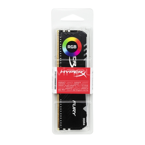 Memoria RAM HyperX Fury RGB de 8GB (3466MHz, DDR4, CL16, DIMM