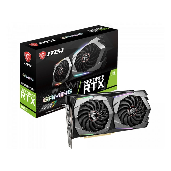 Tarjeta gráfica MSI GeForce RTX 2060 GAMING de 6G GDDR6