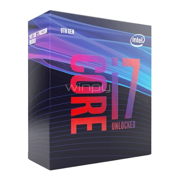 Procesador Intel Core i7-9700F Coffee Lake (LGA1151v2, 3.0GHz/4.7GHz 8/8Cores, Sin Vídeo)