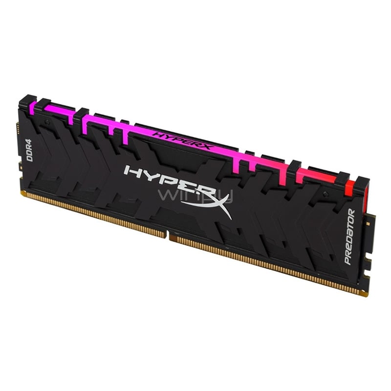 Memoria RAM HyperX Predator RGB de 8GB (3200 MHz, DDR4, CL16, DIMM, XMP)