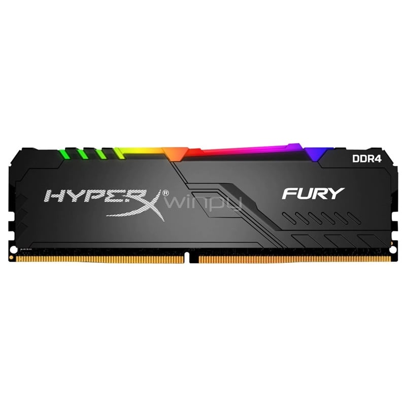 Memoria RAM HyperX FURY RGB de 8GB (2400 MHz, DDR4, CL15, DIMM