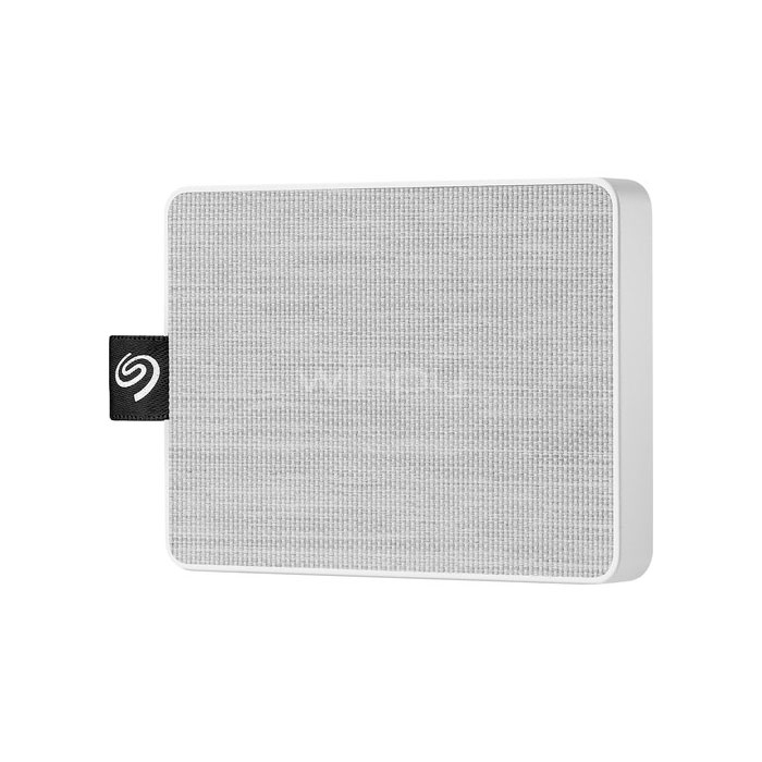 Disco portátil Seagate One Touch SSD de 500GB (USB 3.0, Tela Blanca)