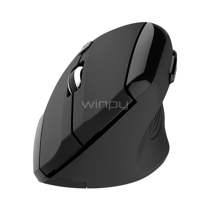 Mouse KlipExtreme EverRest (Vertical, Inalámbrico 2.4GHz, Negro)