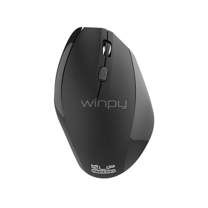 Mouse KlipExtreme EverRest (Vertical, Inalámbrico 2.4GHz, Negro)