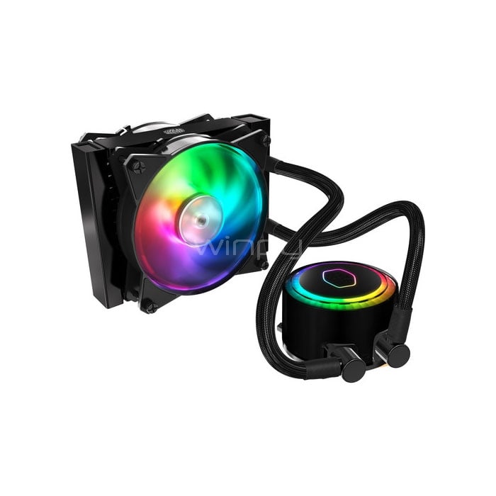 Refrigeración Líquida Cooler Master MasterLiquid ML120R RGB (Intel-AMD, 120mm, Dual Fan)