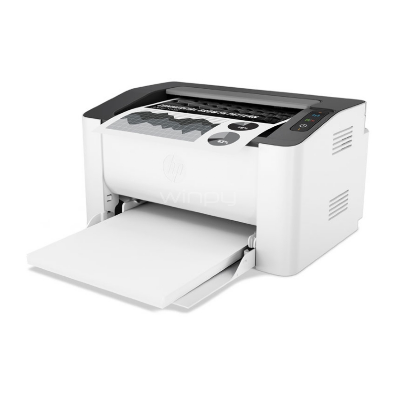 Impresora HP Laser 107w inalámbrica (Laser Blanco/Negro, hasta 21ppm, WiFi-USB)