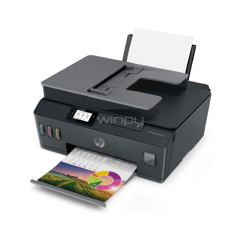 Multifuncional HP Smart Tank 530 (Color, 11 ppm, 1200dpi, WiFi/Bluetooth/USB)