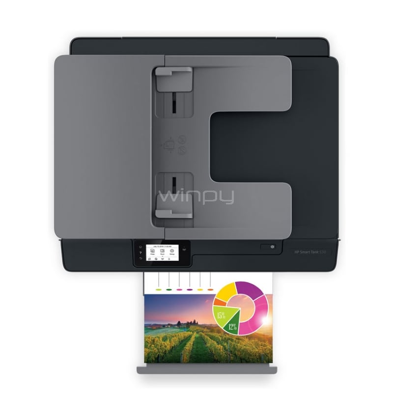 Multifuncional HP Smart Tank 530 (Color, 11 ppm, 1200dpi, WiFi/Bluetooth/USB)