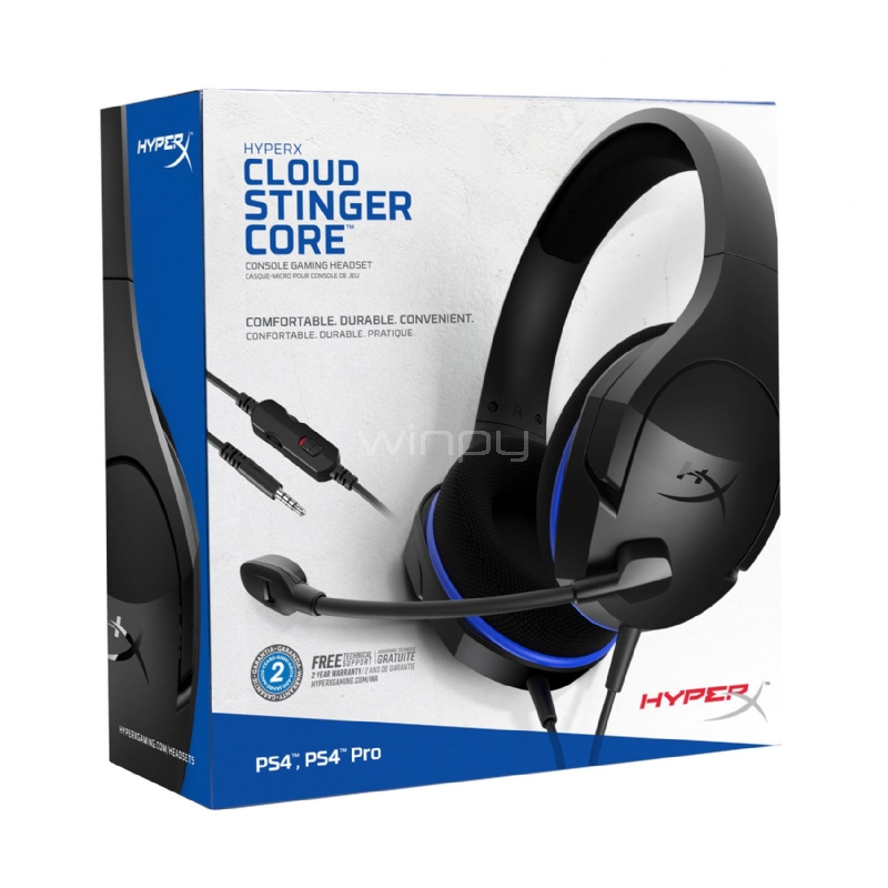 Audifonos Gamer HyperX Cloud Stinger Core (Diadema, Micrófono, PS4/PS4 PRO)