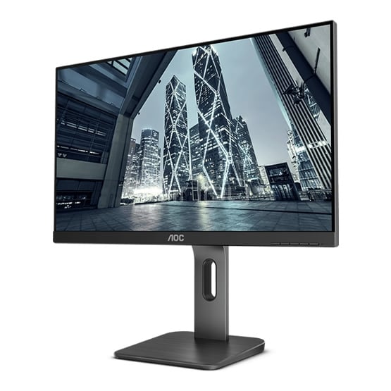 Monitor Ultrafino AOC 24P1U Serie P1 de 23.8“ (IPS, Full HD, DPort+HDMI+VGA+USB, Pivot)
