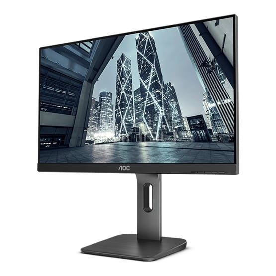 Monitor Ultrafino AOC Serie P1 de 23.8“ (IPS, Full HD, DPort+HDMI+VGA+USB, Pivot)