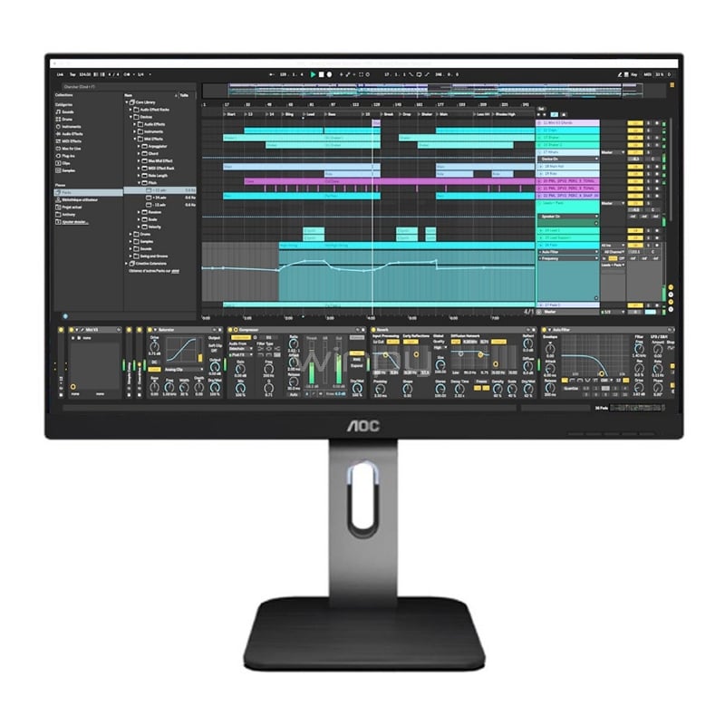 Monitor Ultrafino AOC 24P1U Serie P1 de 23.8“ (IPS, Full HD, DPort+HDMI+VGA+USB, Pivot)