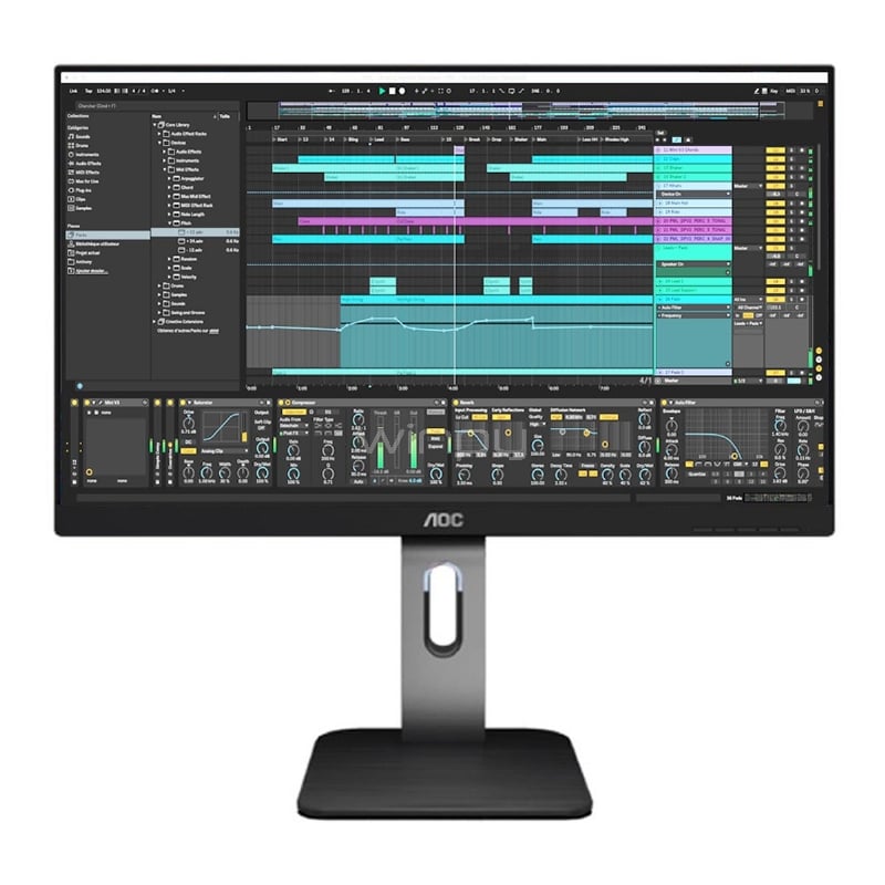 Monitor Ultrafino AOC Serie P1 de 23.8“ (IPS, Full HD, DPort+HDMI+VGA+USB, Pivot)