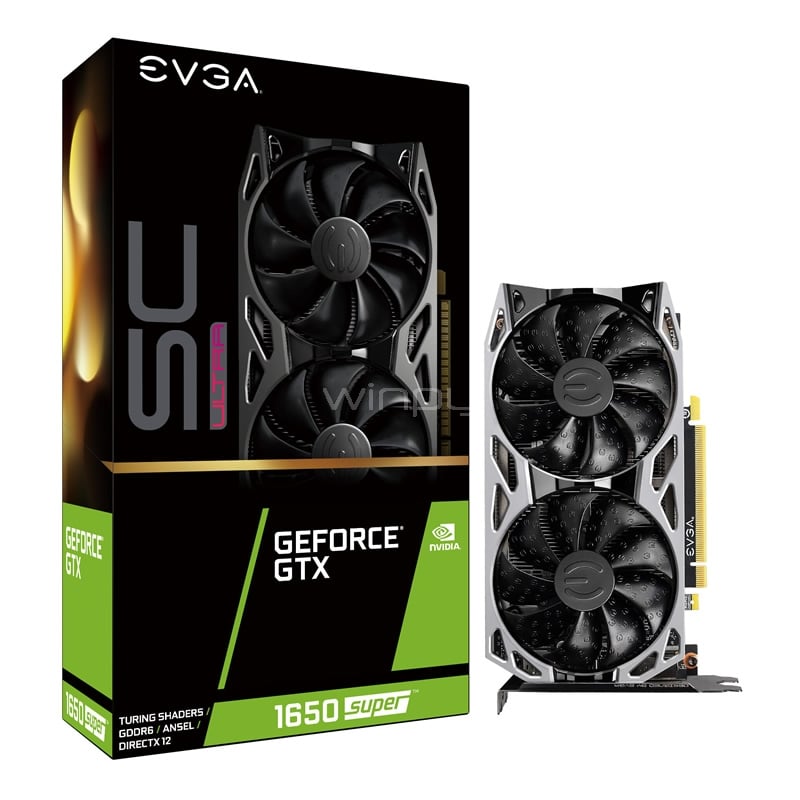 Tarjeta gráfica EVGA GeForce GTX 1650 SUPER SC ULTRA GAMING de 4GB GDDR6