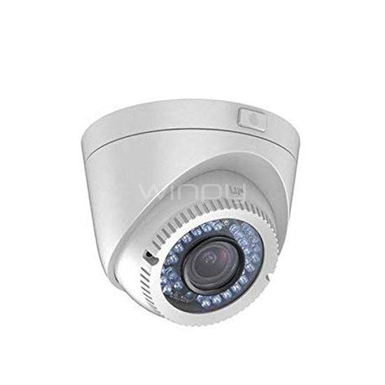 Cámara Hikvision analoga Vari-focal exterior de domo ( IR Hasta 40 m de distancia IR, HD 720P )