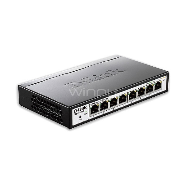 Switch D-Link EasySmart 8 Port  (8 puertos Gigabit Ethernet)