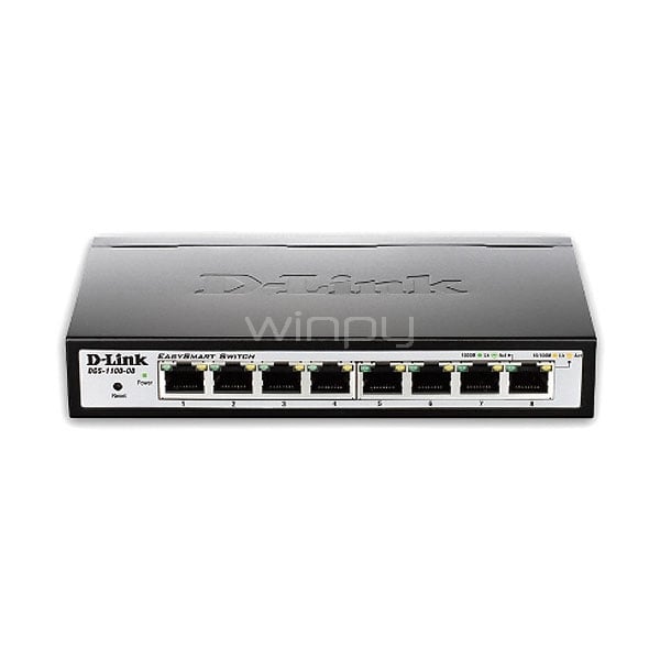 Switch D-Link EasySmart 8 Port  (8 puertos Gigabit Ethernet)