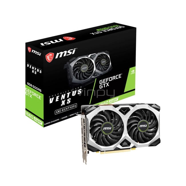 Tarjeta gráfica MSI GeForce GTX 1660 SUPER VENTUS XS OC de 6GB