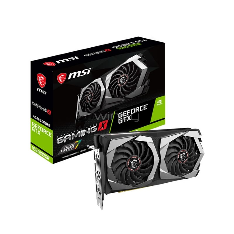Tarjeta gráfica MSI GeForce GTX 1650 SUPER GAMING X de 4GB GDDR6