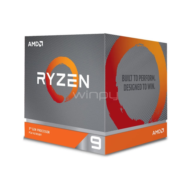 Procesador AMD Ryzen 9 3900X (AM4, 12cores, 24hilos, Reloj 3.8GHz