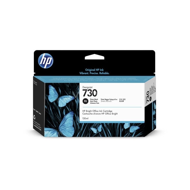 Cartucho de tinta HP DesignJet 730 de 130 ml, negro fotográfico (P2V67A)