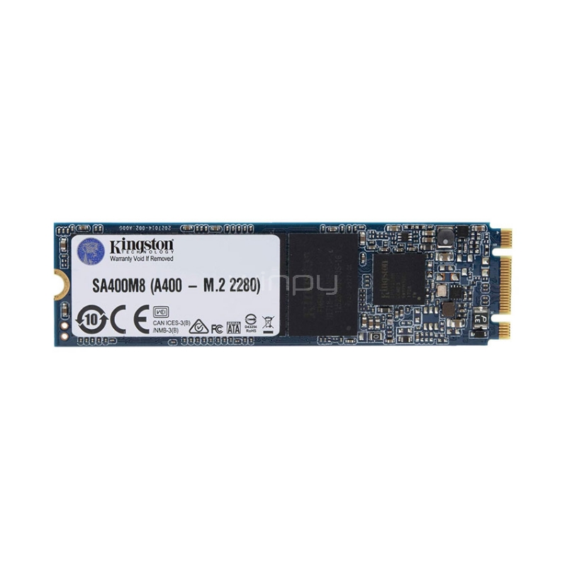 Unidad de estado sólido Kingston SSDNOW A400 de 480GB (M.2 2280, SATA)