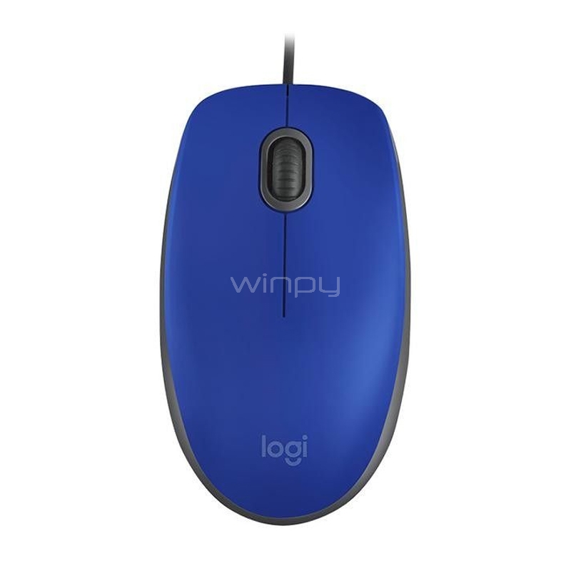 Mouse Logitech M110 Silent Azul (USB, 1000dpi, 3 Botones)