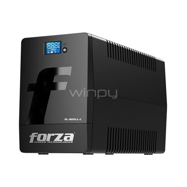 UPS Forza SL Series SL-802UL-C (220 V, 480 vatios, 800 VA 9 Ah, USB, 4 conectores de salida, negro )