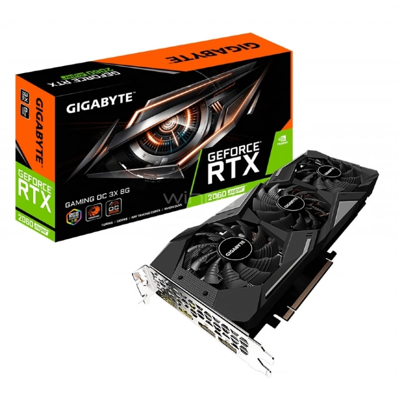 RTX 2060 Super 12gb ジャンク Tarjeta gráfica Gigabyte GeForce RTX 2060 Super Gaming OC 3X de