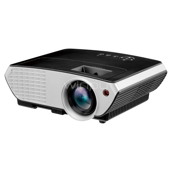 Proyector Philco 2114N (LED, 2000 lúmenes, HDMI+VGA+USB, Negro)