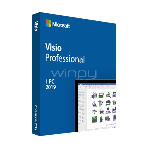 Licencia Microsoft Visio Professional 2019 (Perpetua, Descargable)