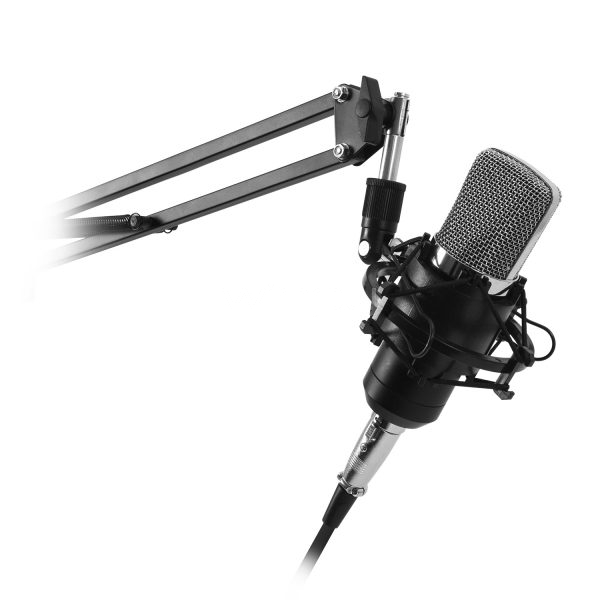 Kit Studio Micrófono con Soporte, Antipop y Stand Philco (USB, PC/Mac)