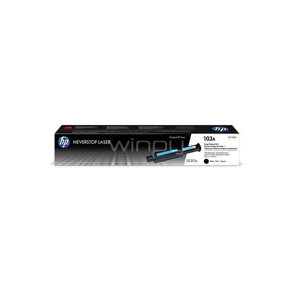 Kit de recarga de tóner original HP Laser 103A negro (W1103A)