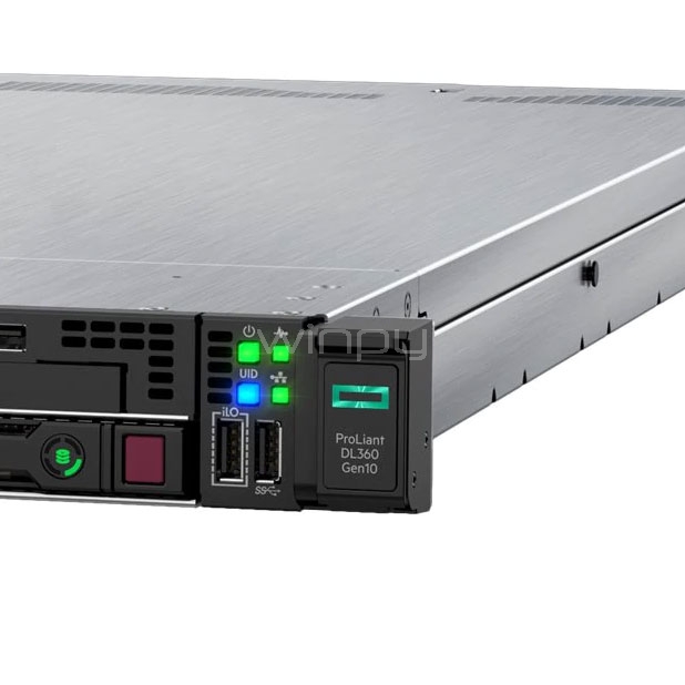 Servidor Rack HP ProLiant DL360 G10 ( Xeon ® escalable 4208, 16GB RAM, Sin Discos,  1x500W, 1U)