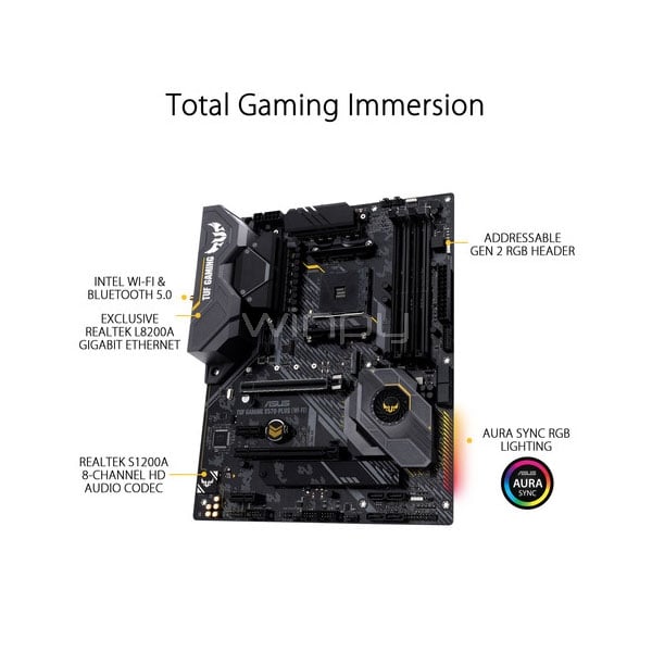 Placa Madre Asus TUF GAMING X570-PLUS Wi-Fi - TUF GAMING X570-PLUS