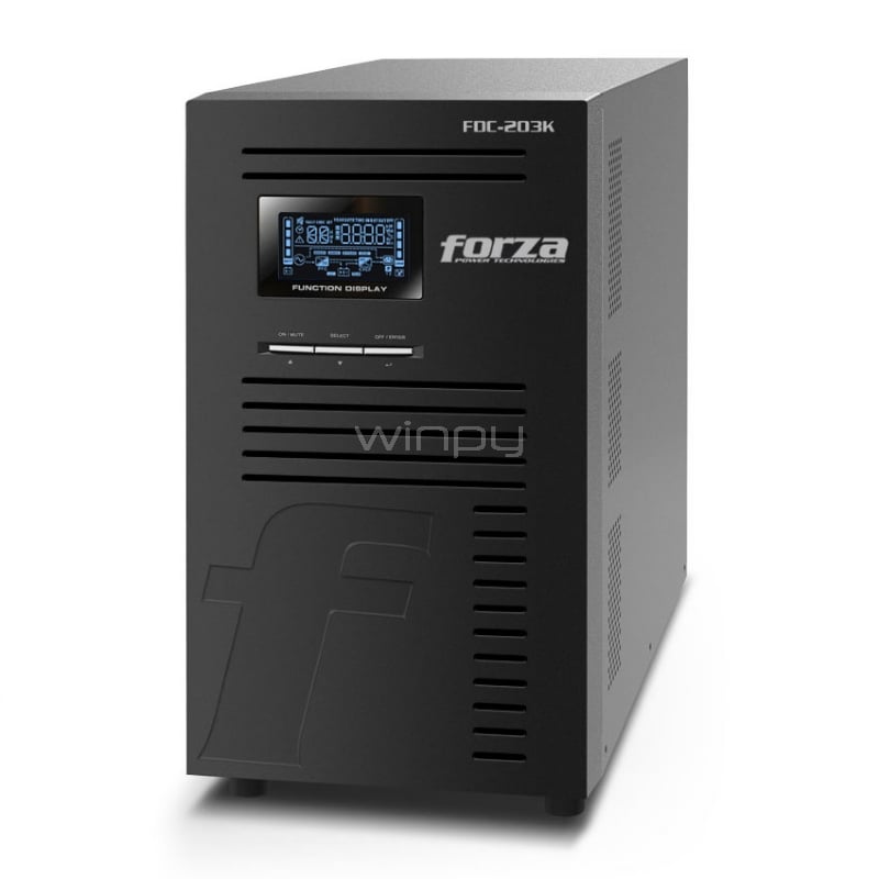 UPS Forza FDC-203K-I de 3000VA (Doble conversión, Online, ForzaTracker)