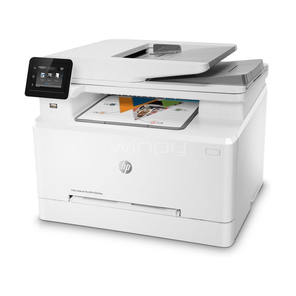 Multifuncional HP LaserJet Pro MFP M283fdw (Laser Color, 22ppm, 600x600ppp,  Duplex, WiFi/LAN/USB) - Winpy.cl