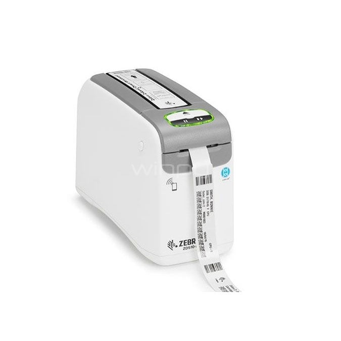 Impresora de brazaletes ZEBRA, ZD510-HC (USB, Bluetooth, Ethernet)
