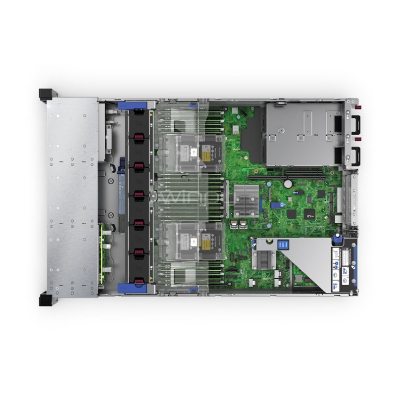 Servidor HPE ProLiant DL380 Gen10 (Xeon Silver 4214R, 32GB DDR4, 8SFF, Sin disco, Fuente 800W, Rack 2U)