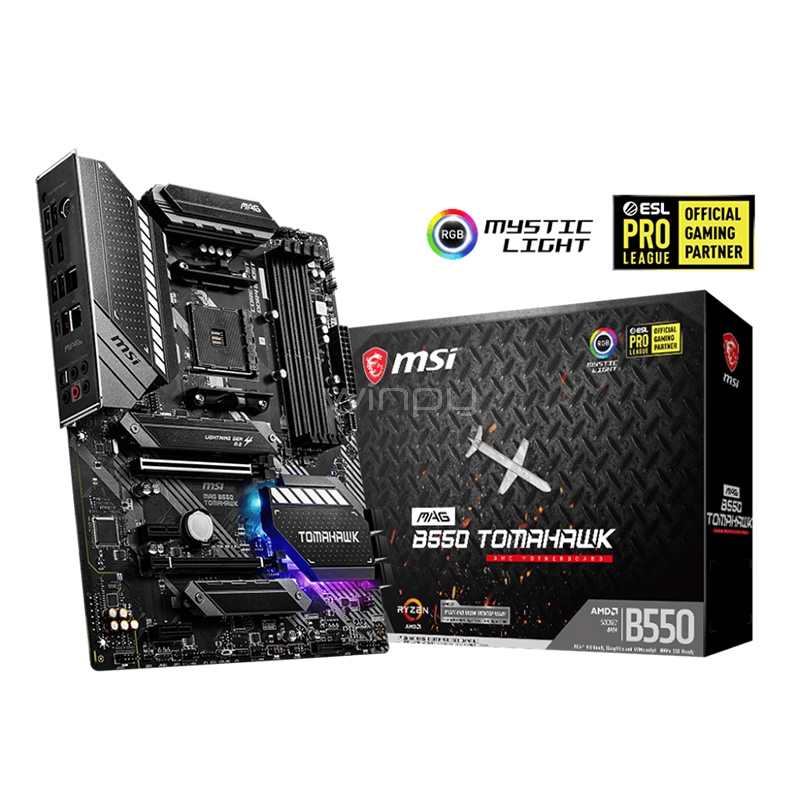 MSI B550 TOMAHAWK マザーボード AM4 MSI MAG B550 TOMAHAWK AMD AM4 DDR4 CF M.2 USB 3.2 Gen 2 HDMI ATX