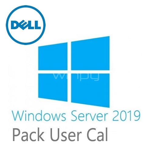 Pack de 5 Licencias User CAL Microsoft Windows Server 2019 DELL ROK