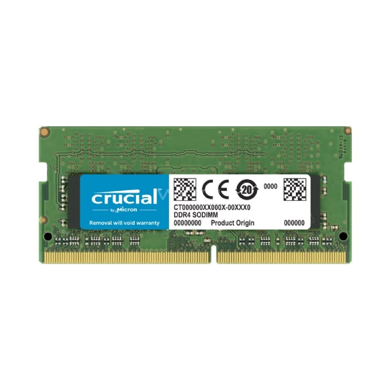 Memoria RAM Crucial para Notebook de 32GB (DDR4, 3200MHz, SODIMM)