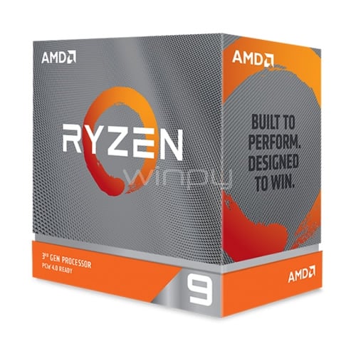 Procesador AMD Ryzen 9 3950X (AM4, 16 cores, 32 hilos, Reloj 3.5GHz, Turbo 4.7GHz)