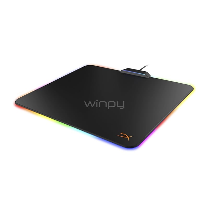 Mousepad Gamer Hyperx FURY Ultra RGB (36x30cm, Microtexturizada, USB, Negra)