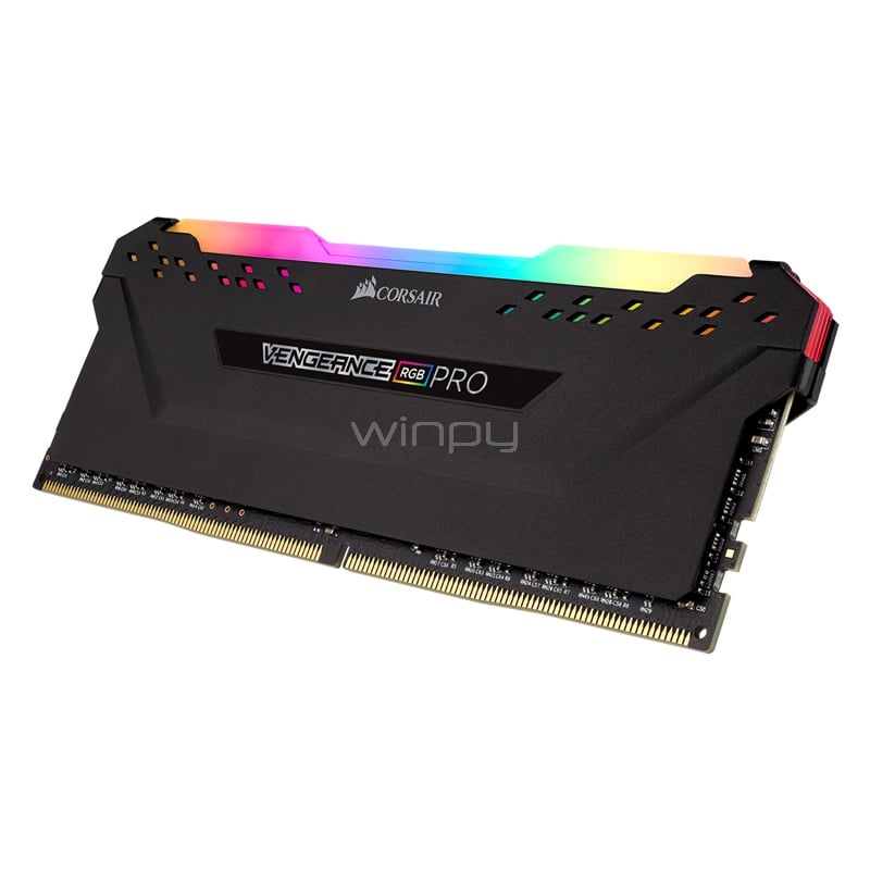 CORSAIR VENGEANCE® RGB PRO 16GB 3200Mhz Memoria RAM CORSAIR Vengeance RGB Pro de 16GB (DDR4, 3200MHz, DIMM